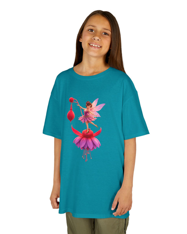 "Fuchsia Fairy" Kids Heavy Cotton Tee