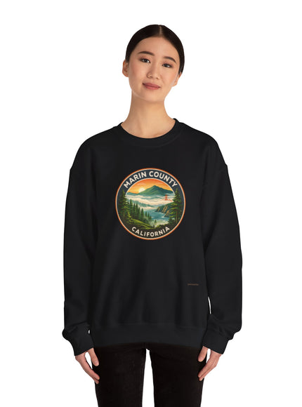"Marin County, Above the Fog - no text" Unisex Heavy Blend Crewneck Sweatshirt