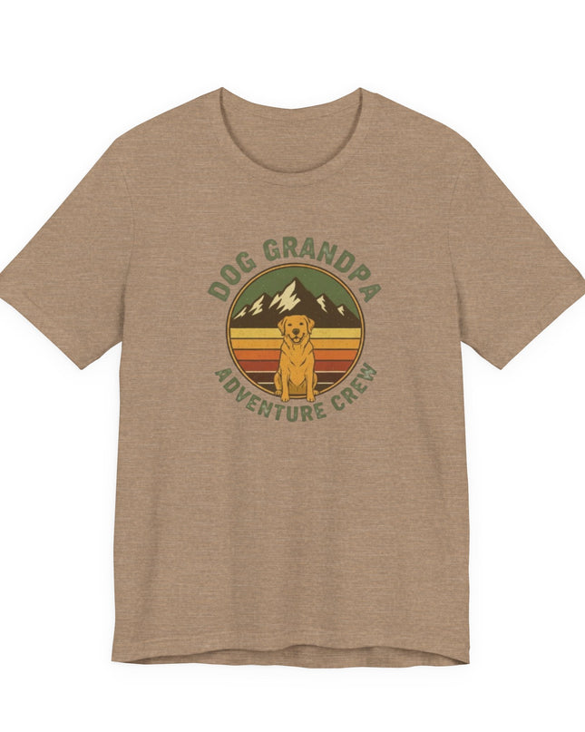 "Dog Grandpa Adventure Crew" Unisex Jersey Short Sleeve Tee