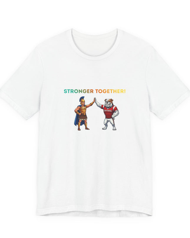 "Stronger Together SR and TL Mascots" Unisex Jersey Short Sleeve Tee