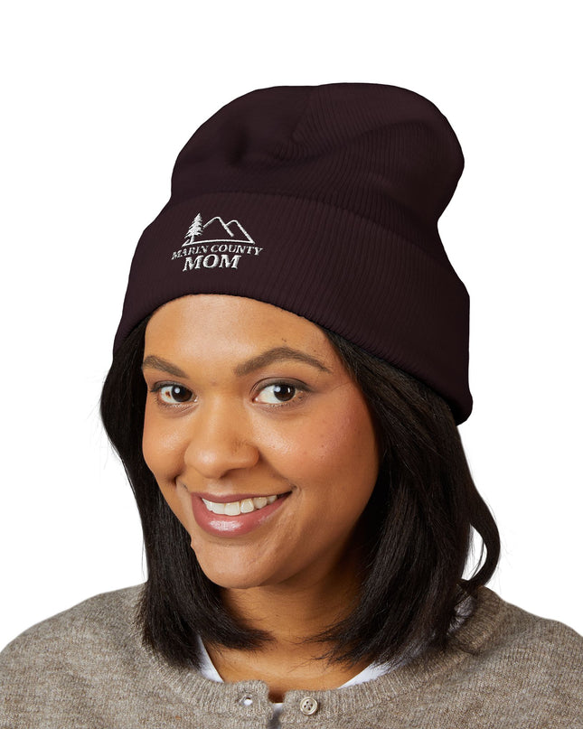 "Marin County Mom" Classic Cuffed Beanie (Embroidery)