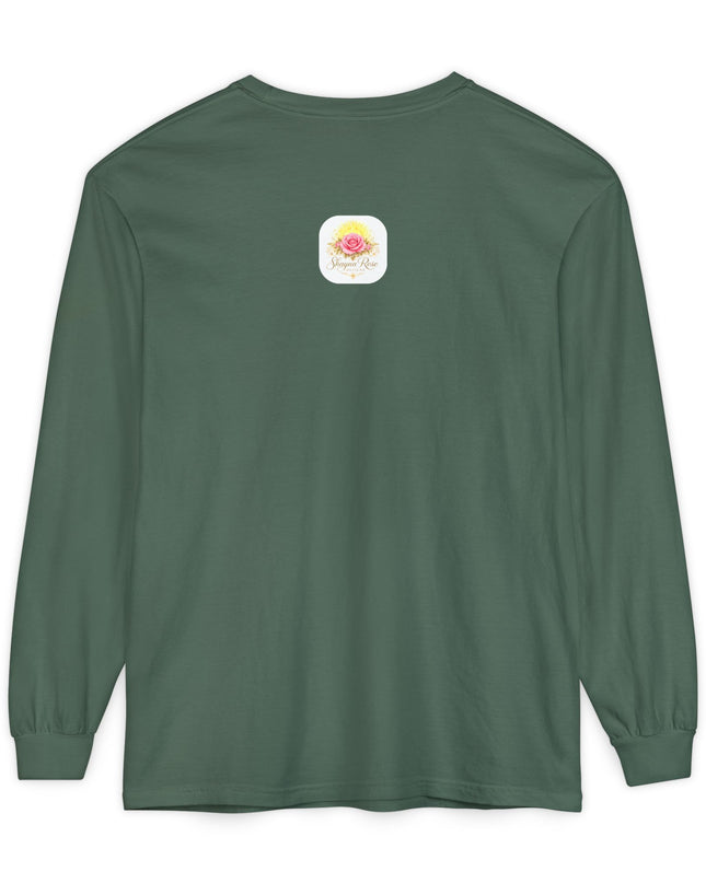 "Happy Valentine's Day" Unisex Garment-dyed Long Sleeve T-Shirt