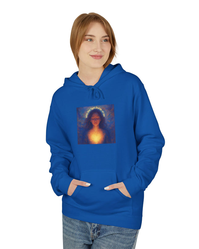 "With the Light Inside of Me" Unisex Midweight Softstyle Fleece Hoodie