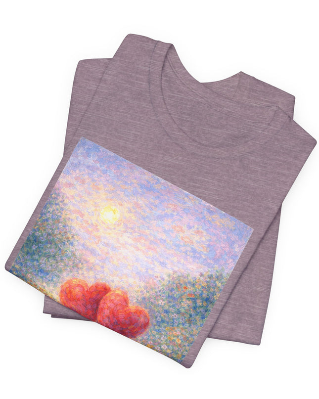 "Valentine's Day - Monet Style" Unisex Jersey Short Sleeve Tee