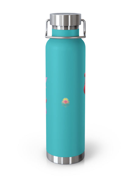"Fuchsia Fairy" Copper Vacuum Insulated Bottle, 22oz