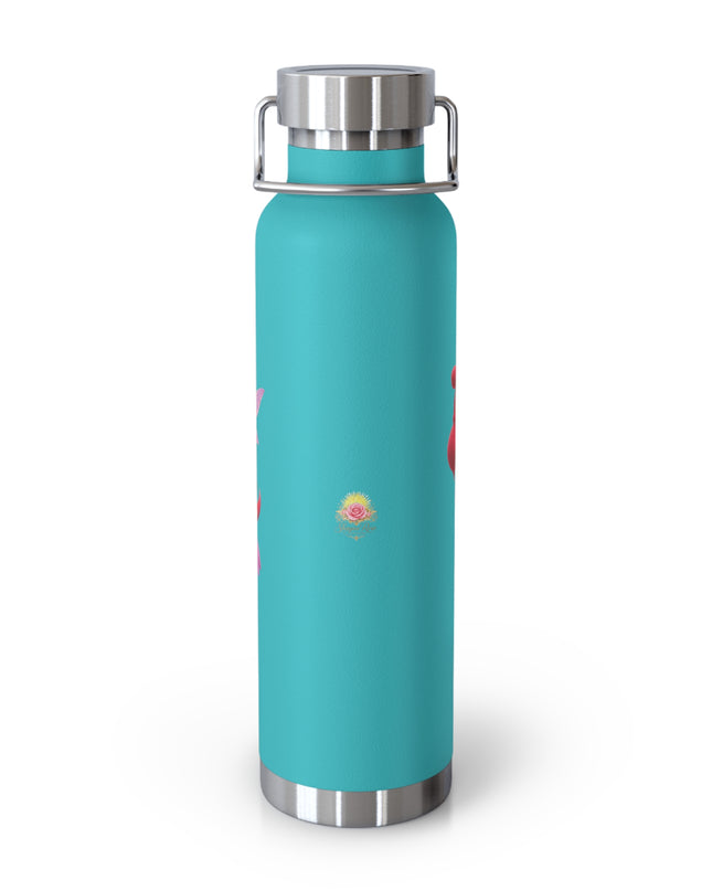 "Fuchsia Fairy" Copper Vacuum Insulated Bottle, 22oz