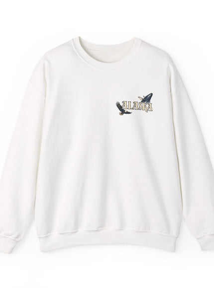 "Alaska" (Ink front and back) Unisex Heavy Blend Crewneck Sweatshirt