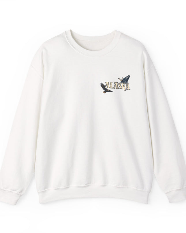 "Alaska" (Ink front and back) Unisex Heavy Blend Crewneck Sweatshirt