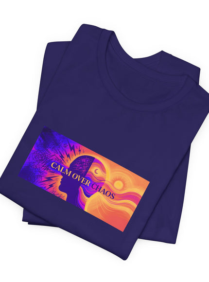 "Calm Over Chaos- Vivid" Unisex Jersey Short Sleeve Tee