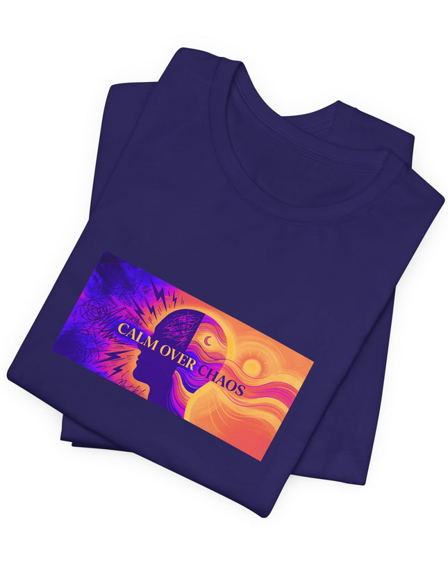 "Calm Over Chaos- Vivid" Unisex Jersey Short Sleeve Tee