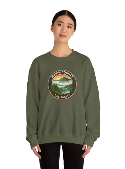 "Marin County, Above the Fog - no text" Unisex Heavy Blend Crewneck Sweatshirt