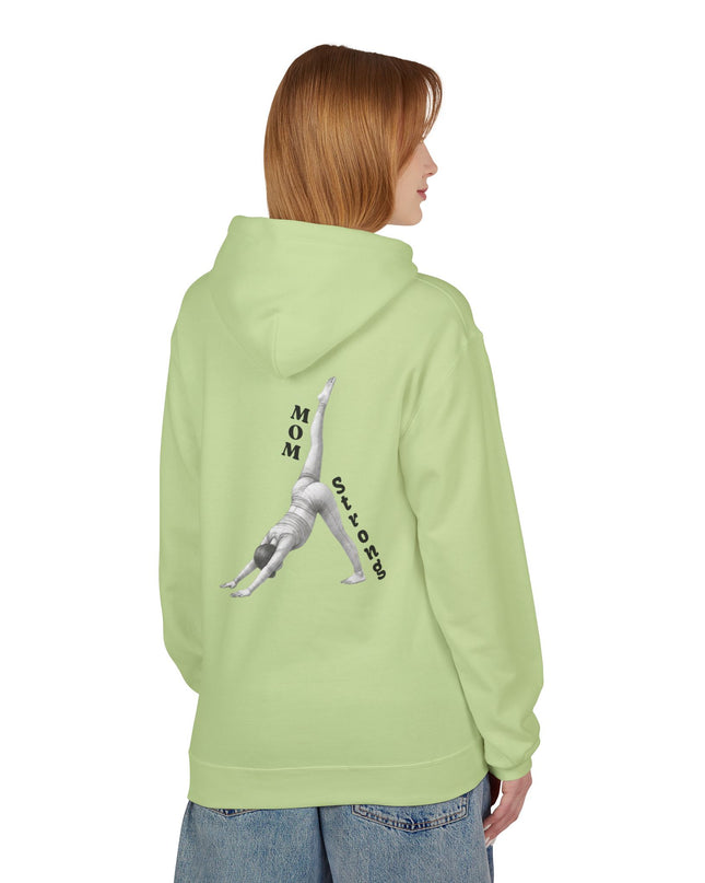 "Mom Strong Pilates" (Darker ink on both sides) Unisex Midweight Softstyle Fleece Hoodie