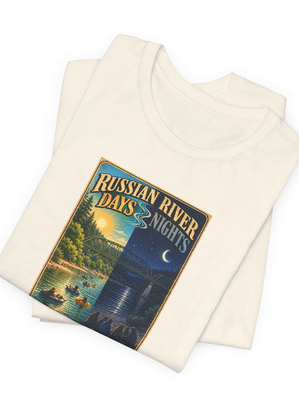 "Russian River Days, Russian River Nights" Unisex Jersey Short Sleeve Tee