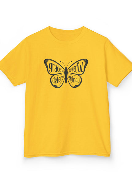 "Butterfly With Words" Kids Heavy Cotton Tee