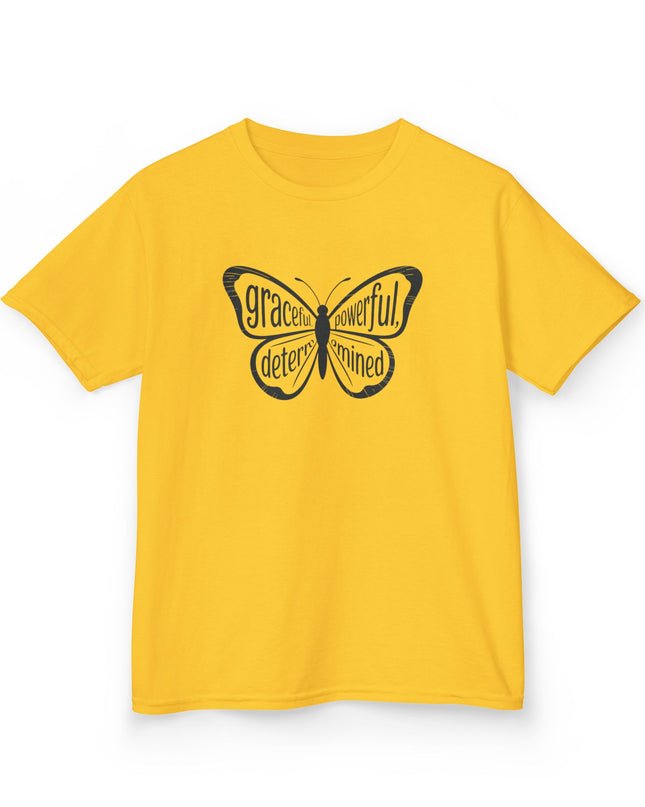 "Butterfly With Words" Kids Heavy Cotton Tee