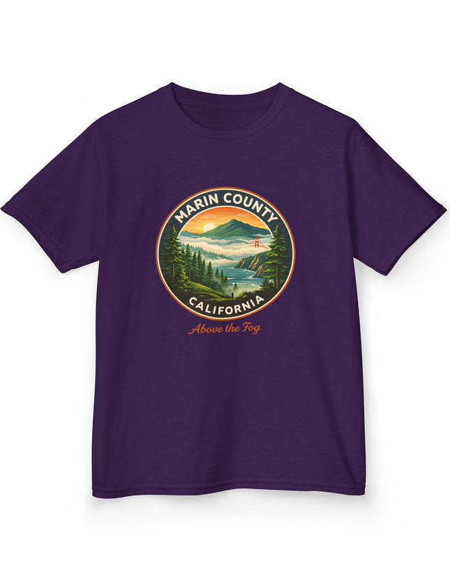 "Marin County, Above the Fog" Kids Heavy Cotton Tee