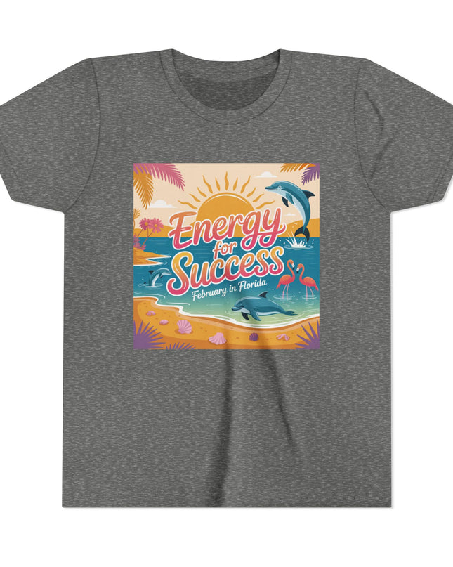 "February in Florida, Energy for Success" Youth Short Sleeve Tee