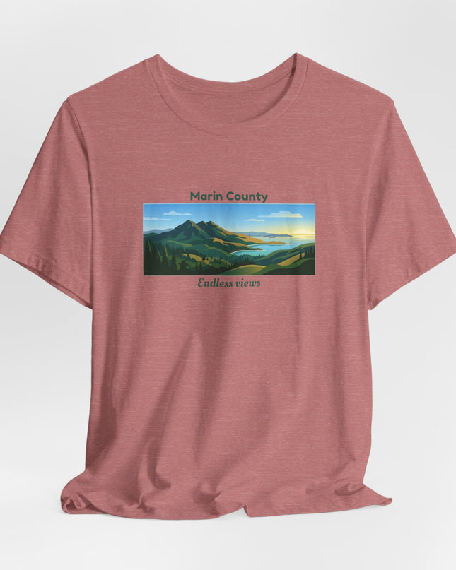 "Marin County - Endless Views" Unisex Jersey Short Sleeve Tee