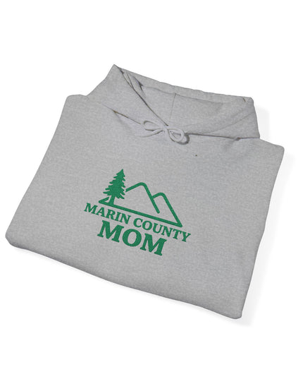"Marin County Mom" Embroidered Unisex Heavy Blend Hooded Sweatshirt