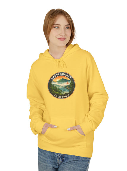 "Marin County, Above the Fog- no text" Unisex Midweight Softstyle Fleece Hoodie