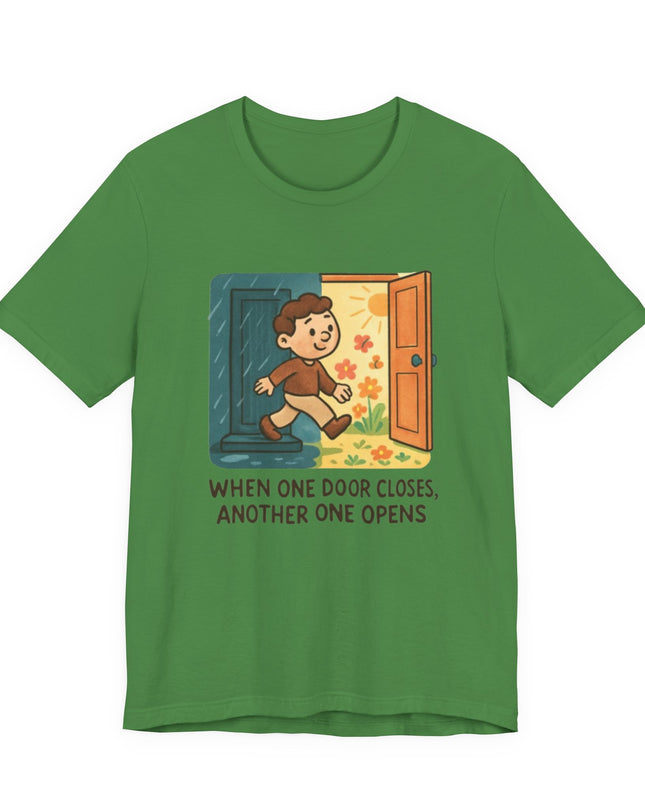 "Door Closes" Unisex Jersey Short Sleeve Tee