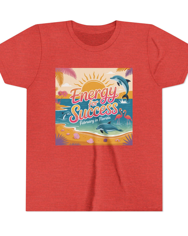 "February in Florida, Energy for Success" Youth Short Sleeve Tee