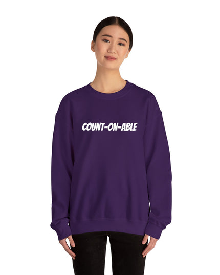 "Count-on-able" Unisex Embroidered Sweatshirt