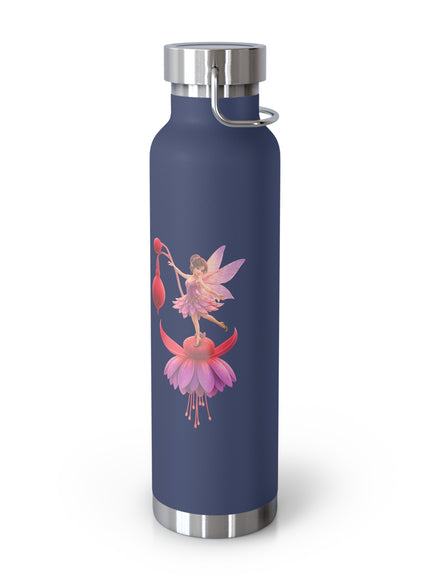 "Fuchsia Fairy" Copper Vacuum Insulated Bottle, 22oz