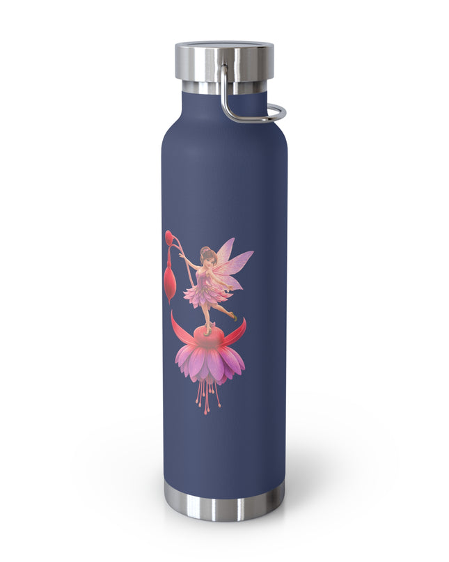 "Fuchsia Fairy" Copper Vacuum Insulated Bottle, 22oz