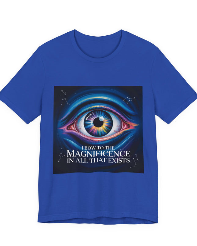 "I Bow to the Magnificence in all that Exists" Men's and Women's Jersey Short Sleeve Tee