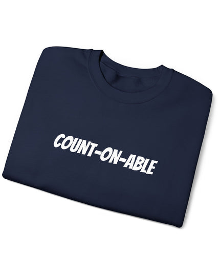 "Count-on-able" Unisex Embroidered Sweatshirt