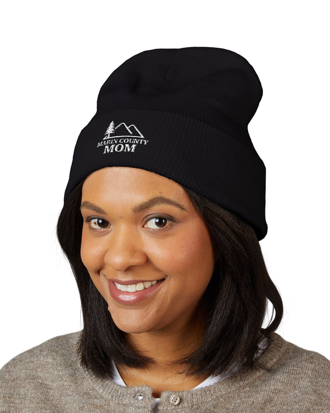 "Marin County Mom" Classic Cuffed Beanie (Embroidery)