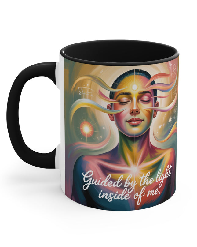 "Guided by the Light Inside Me" Accent Mug