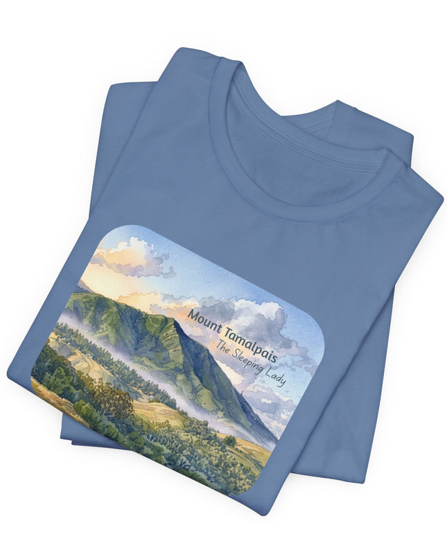 "Mount Tamalpais, the Sleeping Lady" Unisex Jersey Short Sleeve Tee