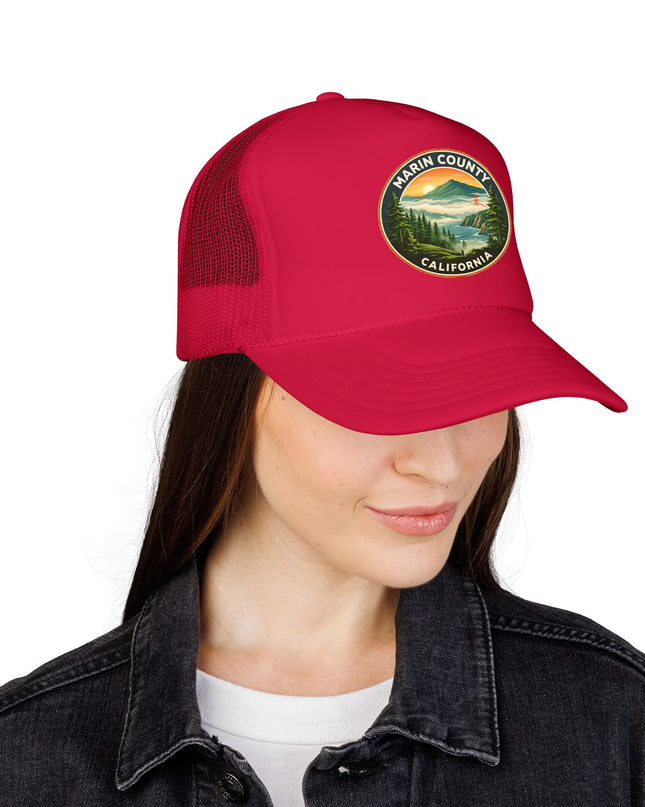 "Marin County, Above the Fog" Foam Trucker Hat