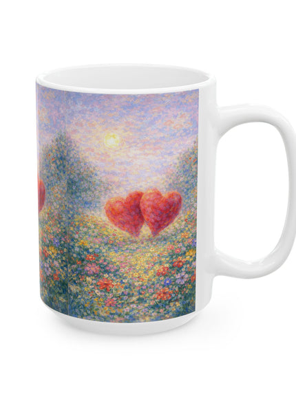 "Valentine's Day - Monet Style" Ceramic Mug, (11oz, 15oz)