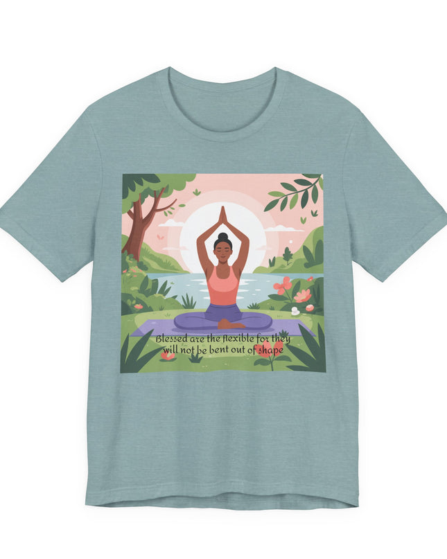 "Blessed are the Flexible" Unisex Short Sleeve Tee