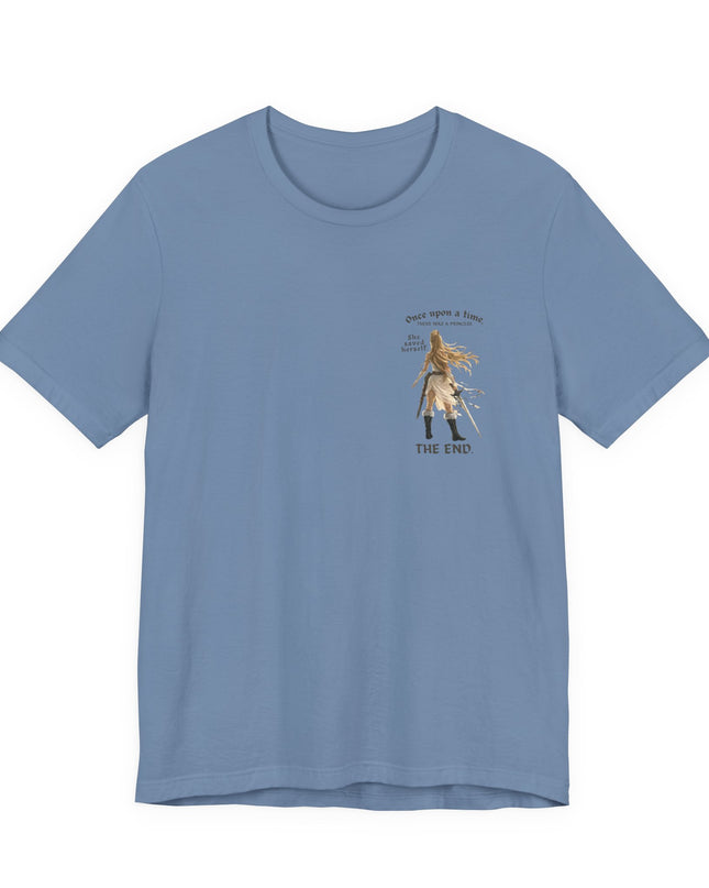 "She Saved Herself" (ink both sides) Unisex Jersey Short Sleeve Tee