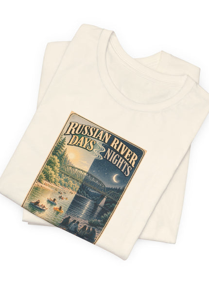 "Russian River Days, Russian River Nights" Unisex Jersey Short Sleeve Tee
