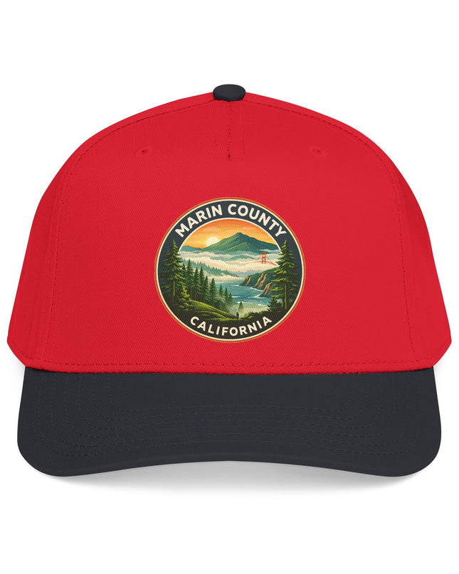 "Marin County, Above the Fog" Mid Profile Baseball Cap