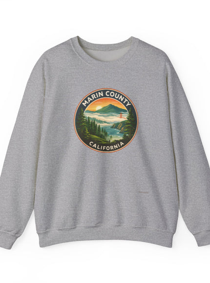 "Marin County, Above the Fog - no text" Unisex Heavy Blend Crewneck Sweatshirt