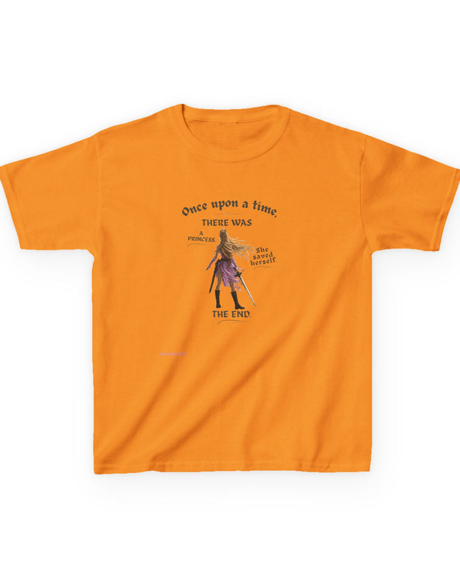 "She Saved Herself" Kids Heavy Cotton Tee