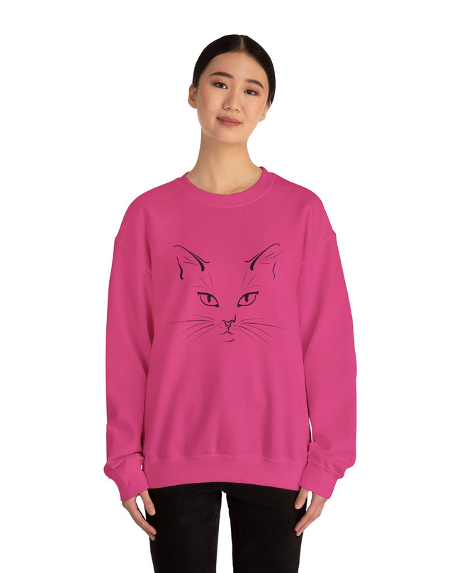 "Cat Face Sketch" Unisex Adult Sweatshirt