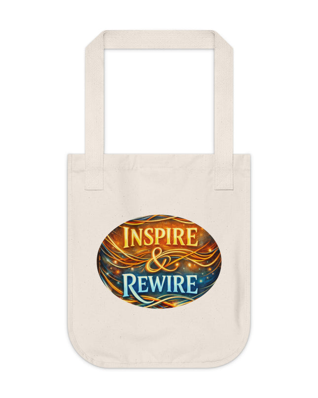 "Inspire and Rewire" Organic Canvas Tote Bag