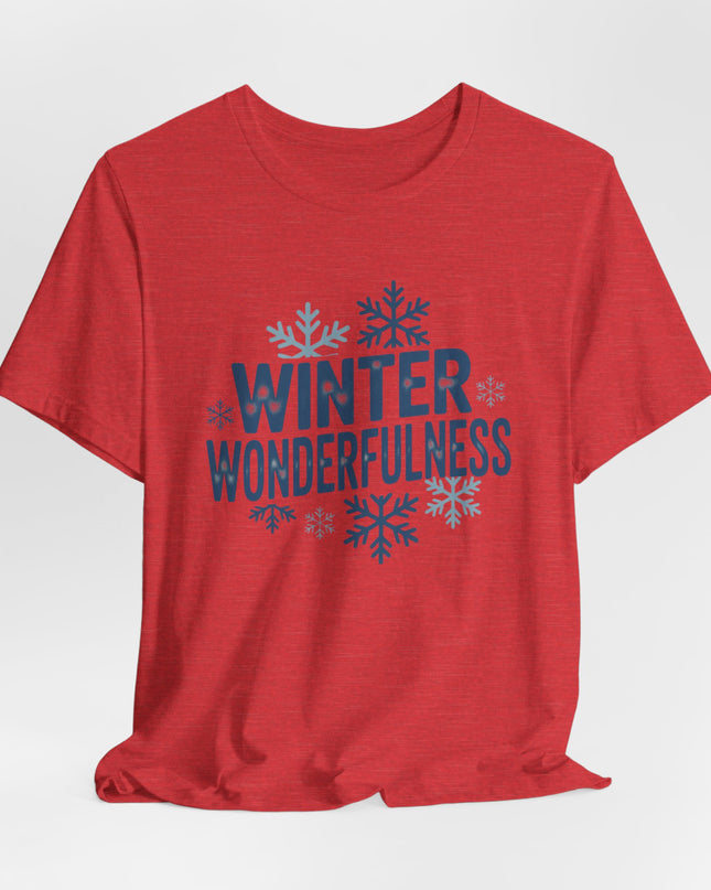 "Winter Wonderfulness" Unisex Jersey Short Sleeve Tee
