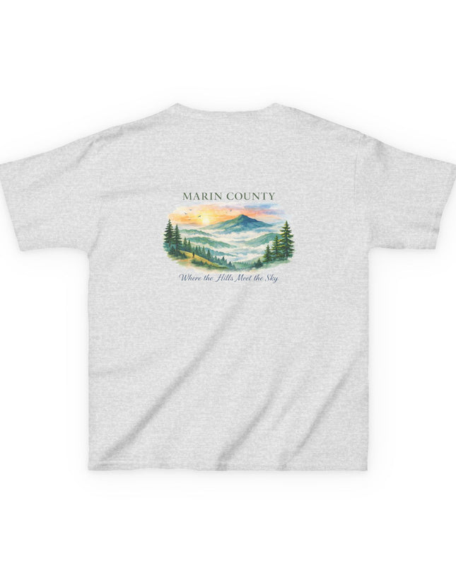 "Marin County, Where the Hills Meet the Sky" Kids Heavy Cotton Tee
