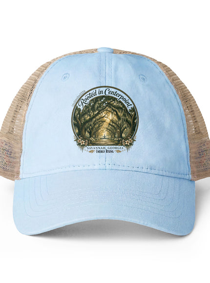 "Rooted in my Centerpoint" Women's Washed Mesh-Back Cap