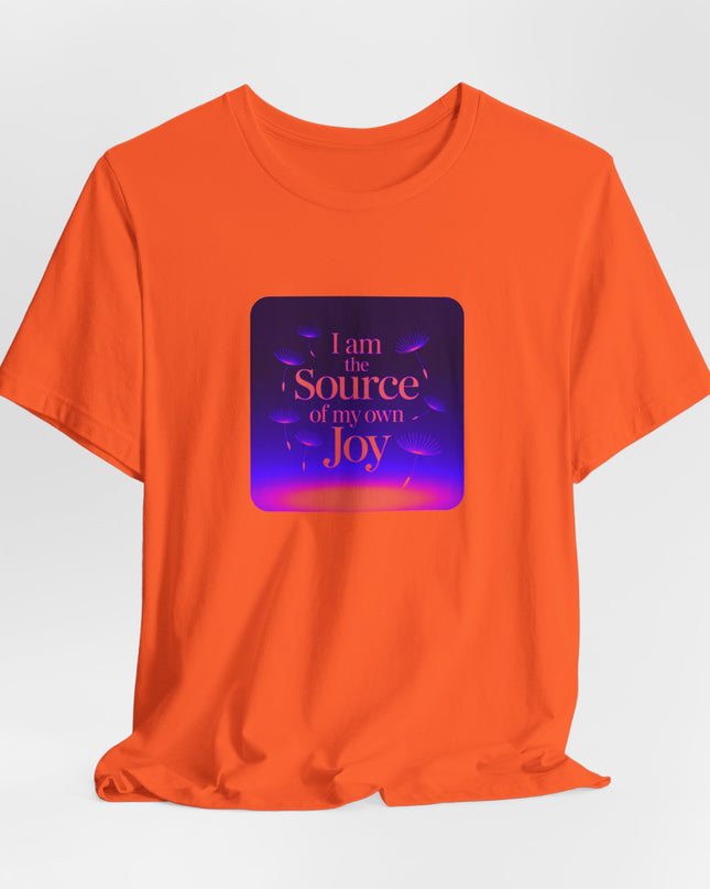 "I Am the Source of my Own Joy, (Energy for Success)" Women's and Men's Jersey Short Sleeve Tee
