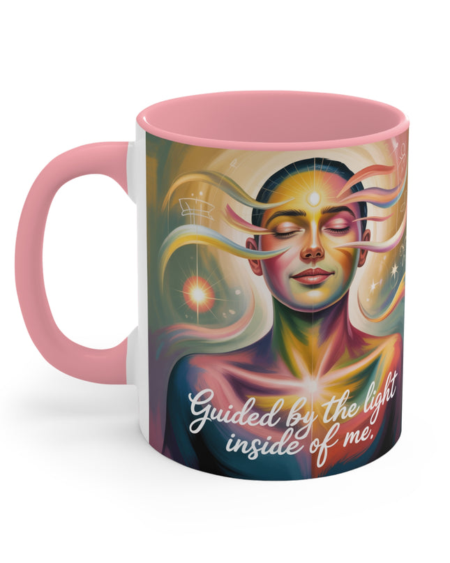 "Guided by the Light Inside Me" Accent Mug