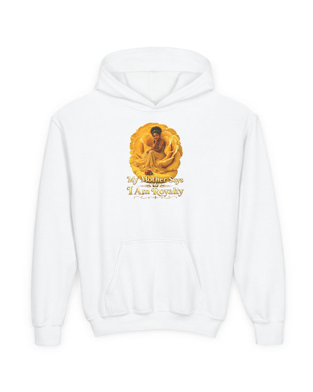 "My Mother Says I am Royalty" Youth Heavy Blend Hooded Sweatshirt